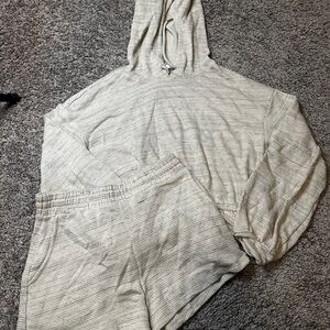 Painted Threads Cream Knit Lounge Set